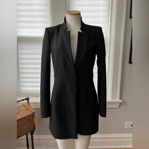 Zara Basic Long Black Jacket size S